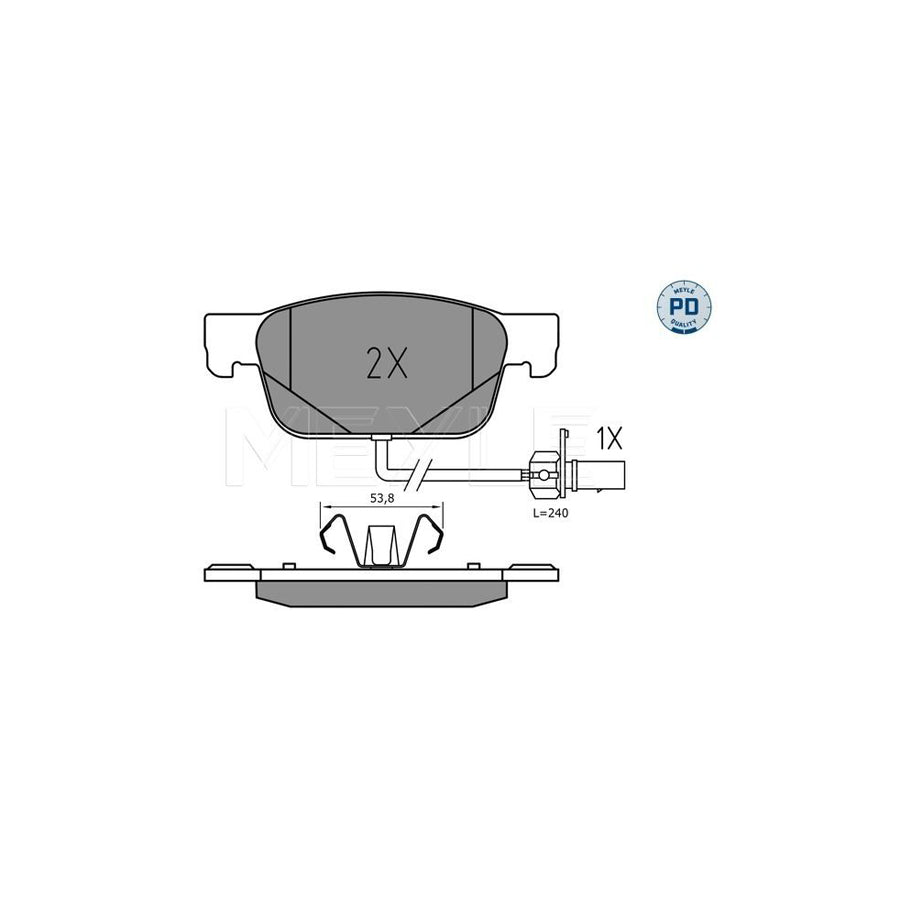 Meyle 025 223 8317/Pd Brake Pad Set