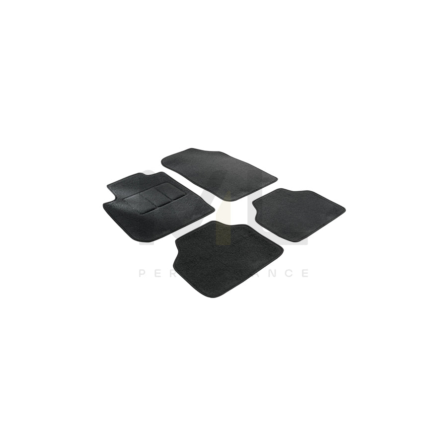 WALSER Tailored, Ford 14602 Floor mat set Textile, Front and Rear, Quantity: 4, Black | ML Performance Car Parts