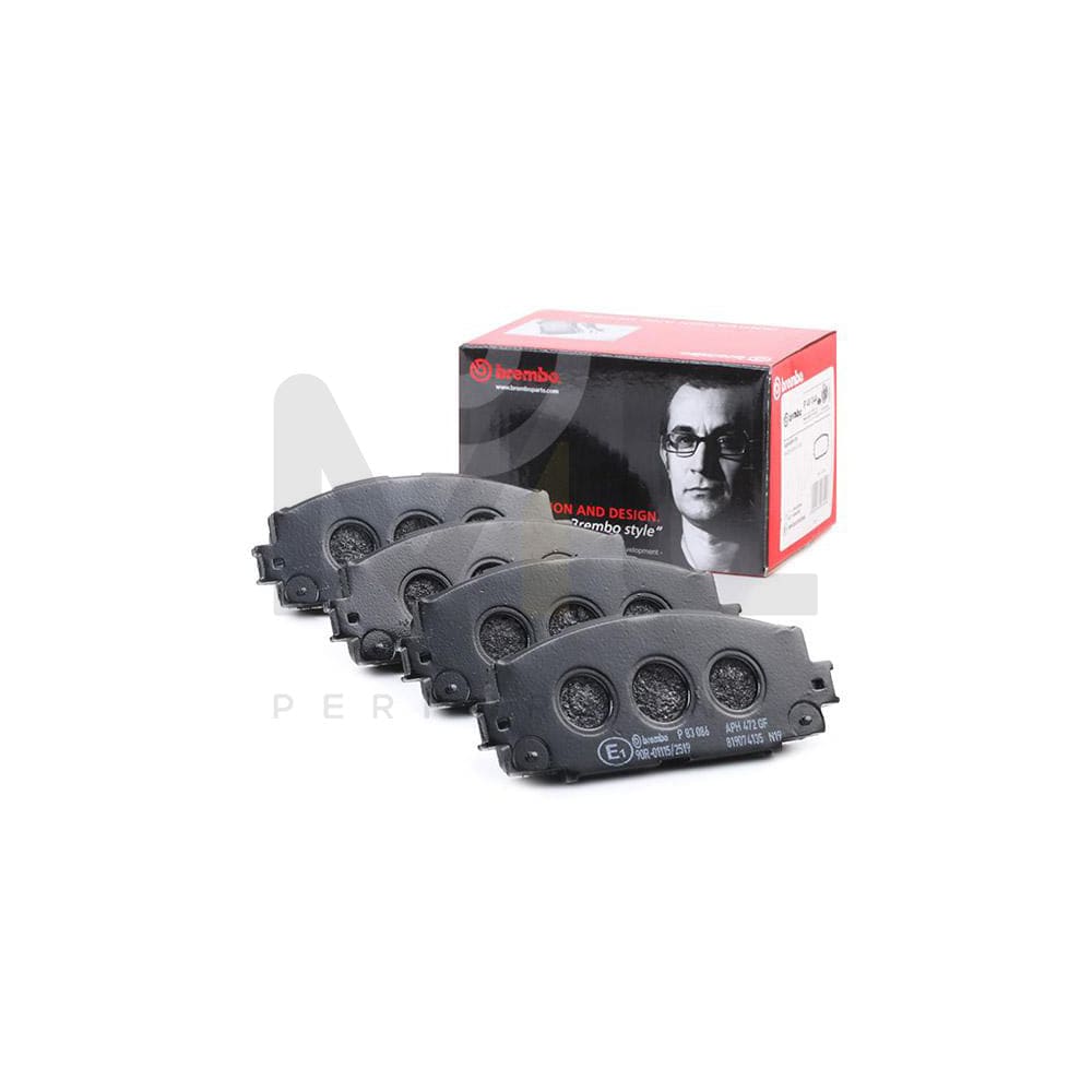 Brembo P 83 086 Brake Pad Set Excl. Wear Warning Contact | ML Performance Car Parts