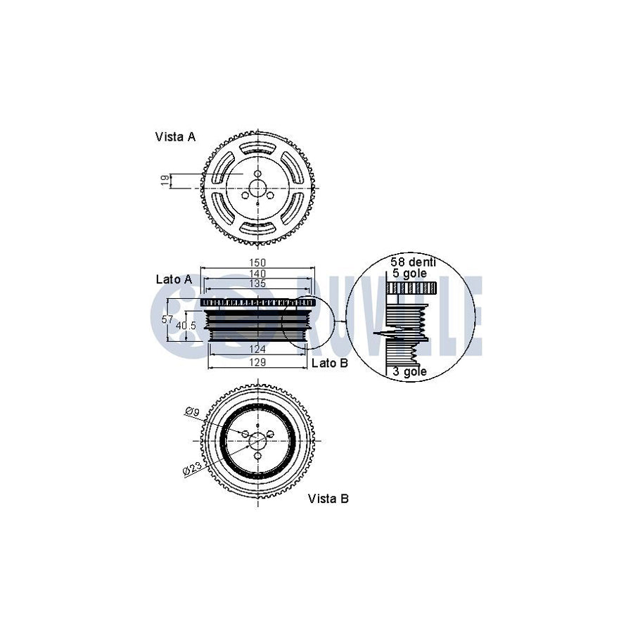 Ruville 55375 Alternator Freewheel Clutch | ML Performance UK Car Parts