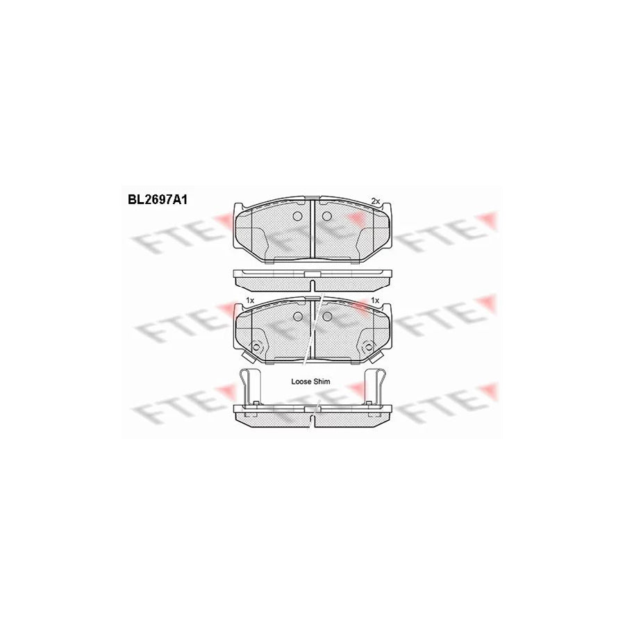 Fte BL2697A1 Brake Pad Set For Suzuki Swift | ML Performance UK Car Parts