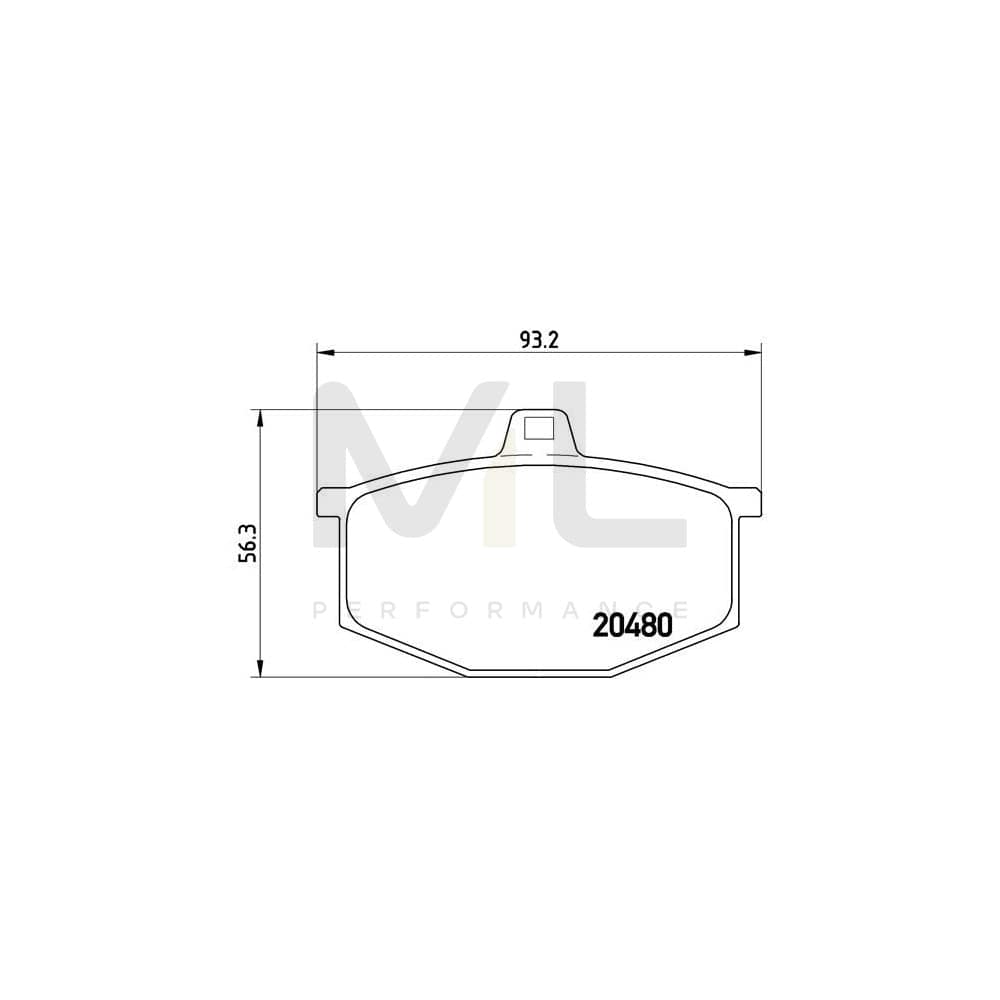 Brembo P 68 005 Brake Pad Set Excl. Wear Warning Contact | ML Performance Car Parts