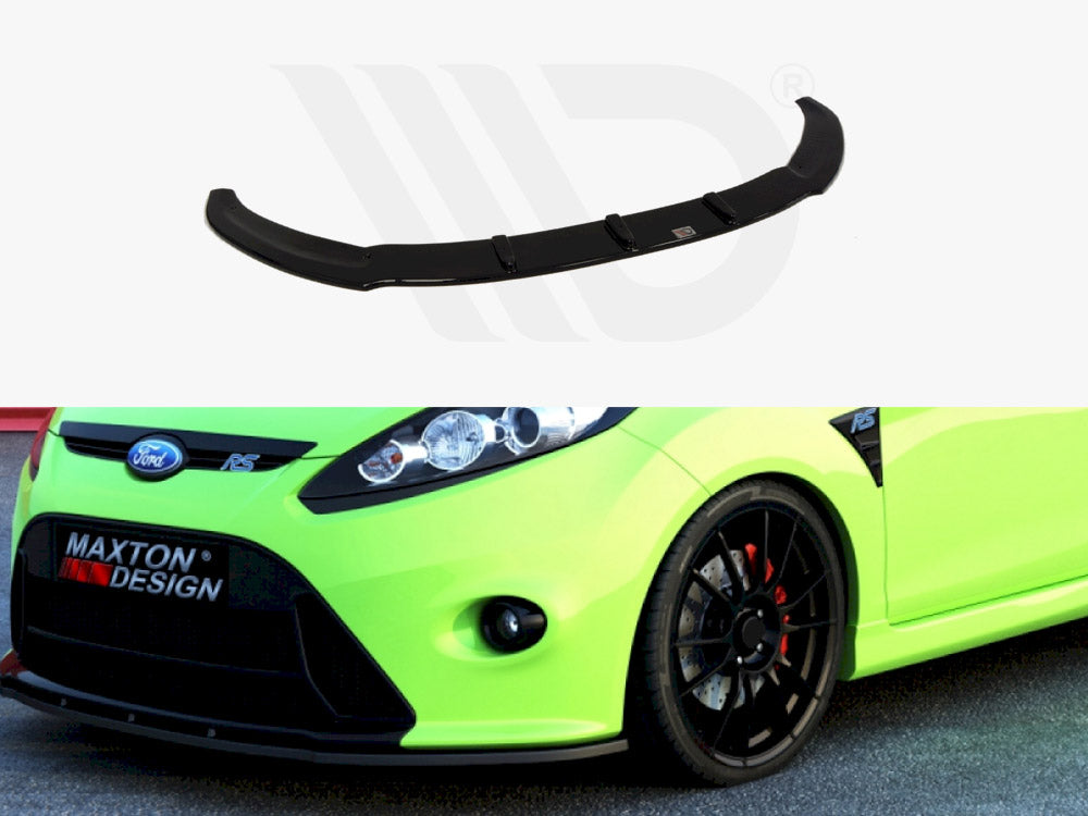 Maxton Design FO-FI-7-RS-FD1T Front Splitter Ford Fiesta MK7 (for Rs Look Bumper)fits | ML Performance UK Car Parts