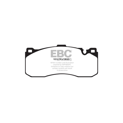 EBC PD15KF817 BMW E82 E88 Orangestuff Front Brake Pad & GD Disc Kit 2 | ML Performance UK Car Parts