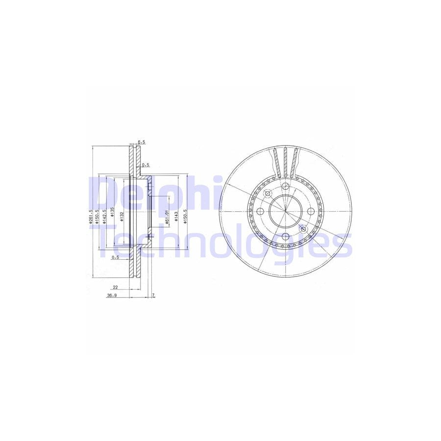 Delphi Bg2693 Brake Disc