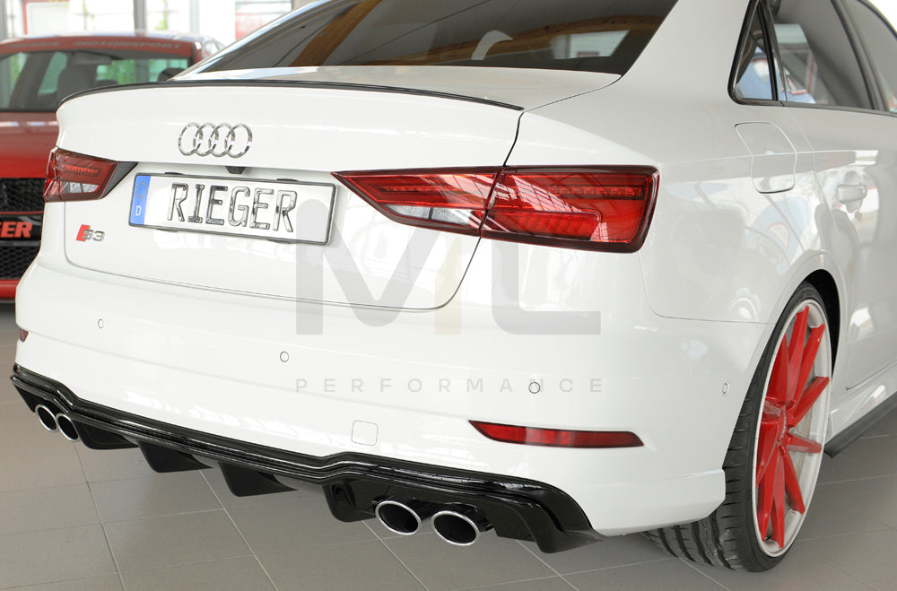 Rieger 00088185 Audi 8V S3 Rear Diffuser 4 | ML Performance UK Car Parts