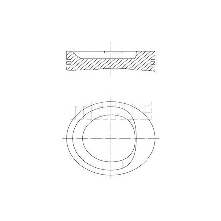 MAHLE ORIGINAL 568 05 00 Piston 75 mm, with piston rings | ML Performance Car Parts