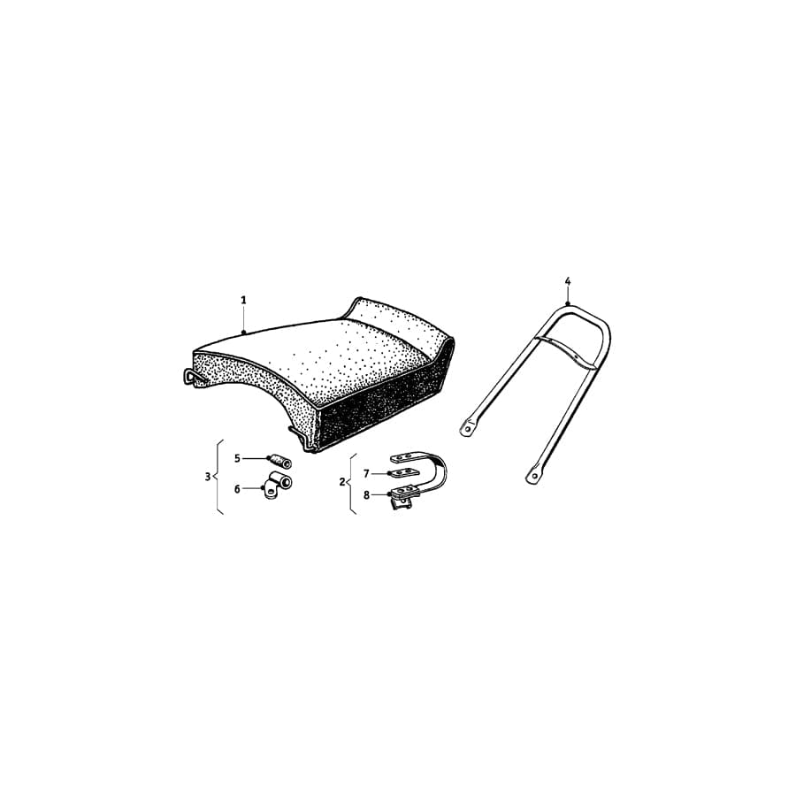 Genuine BMW 52537002174 Fastening Set R68-69 (Inc. R68 & R69) | ML Performance UK Car Parts