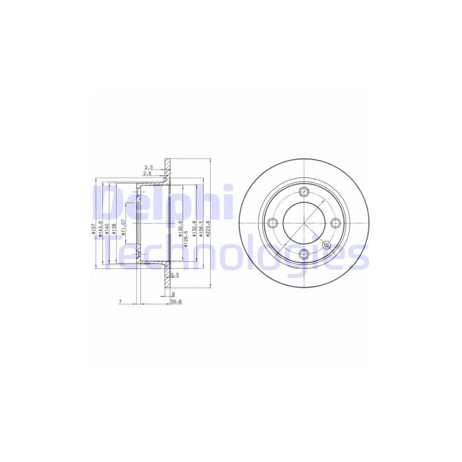 Delphi Bg2691 Brake Disc For Citro毛n Xantia