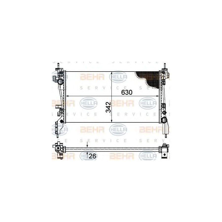 Hella 8MK 376 754-564 Engine Radiator