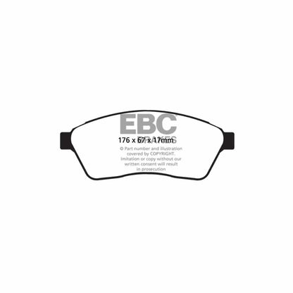 EBC PDKF330 Cadillac Saab Ultimax Front Brake Pad & Plain Disc Kit (Inc. SRX & 9-4X) 2 | ML Performance UK Car Parts