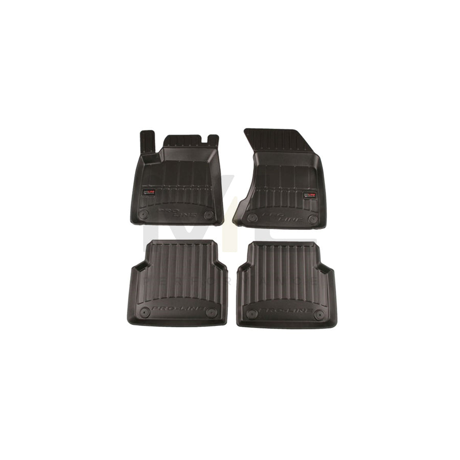 FROGUM Tailored 3D408128 Floor mat set for AUDI A8 D4 (4H2, 4H8, 4HC, 4HL) Elastomer, Front and Rear, Quantity: 4, Black | ML Performance Car Parts