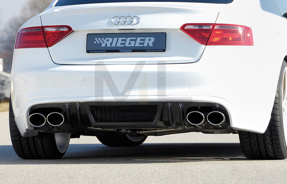 Rieger 00099064 Audi B8 B81 A5 Rear Diffuser 1 | ML Performance UK Car Parts