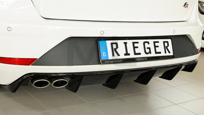 Rieger 00088134 SEAT 5F Leon FR Rear Diffuser 2 | ML Performance UK Car Parts