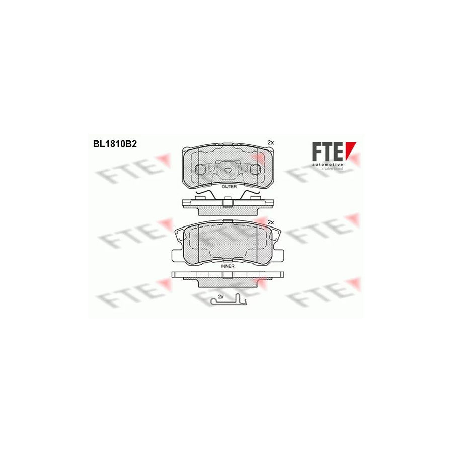 Fte BL1810B2 Brake Pad Set | ML Performance UK Car Parts