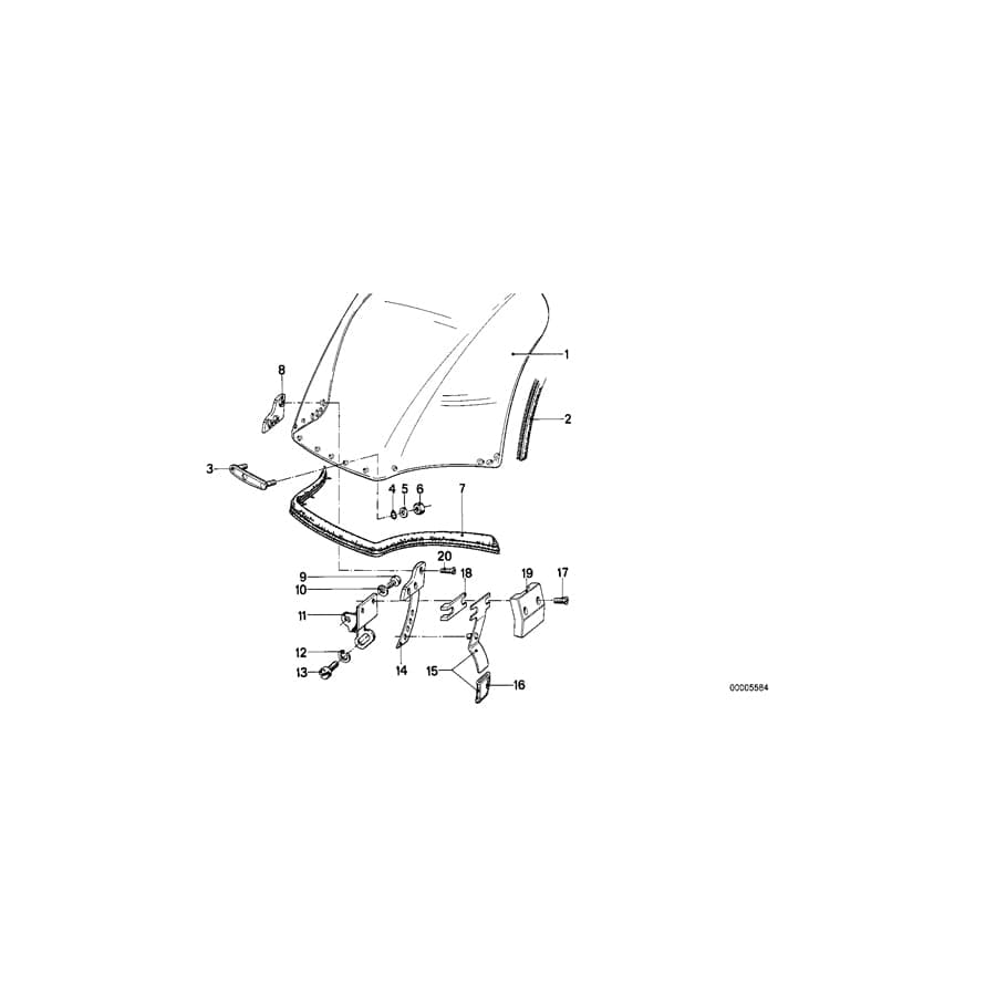 Genuine BMW 46631241023 100 60 Bracket Left (Inc. /7 & R 75 ) | ML Performance UK Car Parts