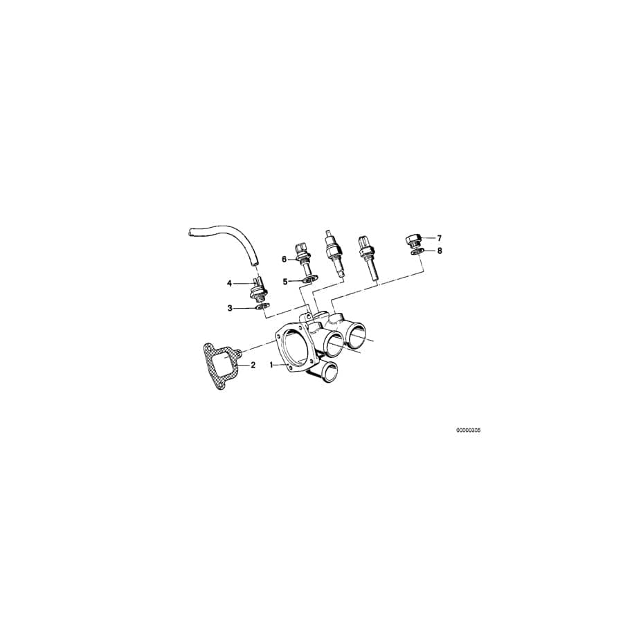 Genuine BMW 11741263742 E12 Thermovalve (Inc. 525, 2.8L & 3.0L) | ML Performance UK Car Parts