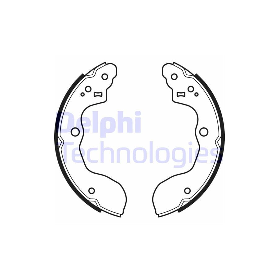 Delphi Ls2071 Brake Shoe Set