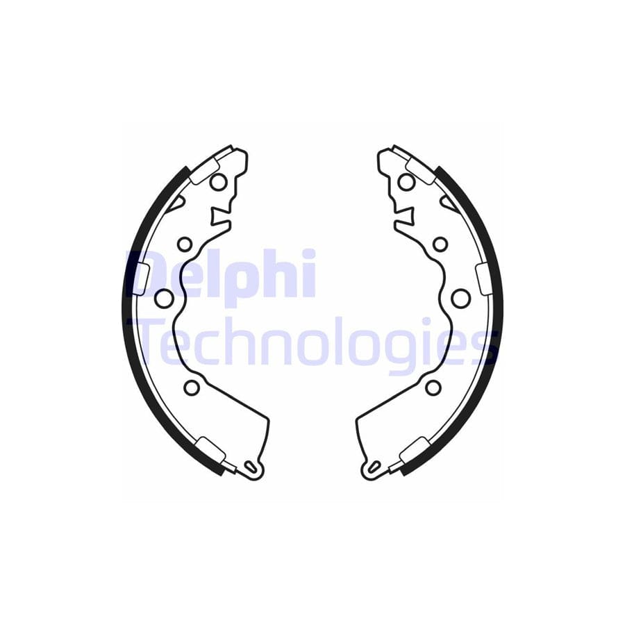 Delphi Ls2068 Brake Shoe Set