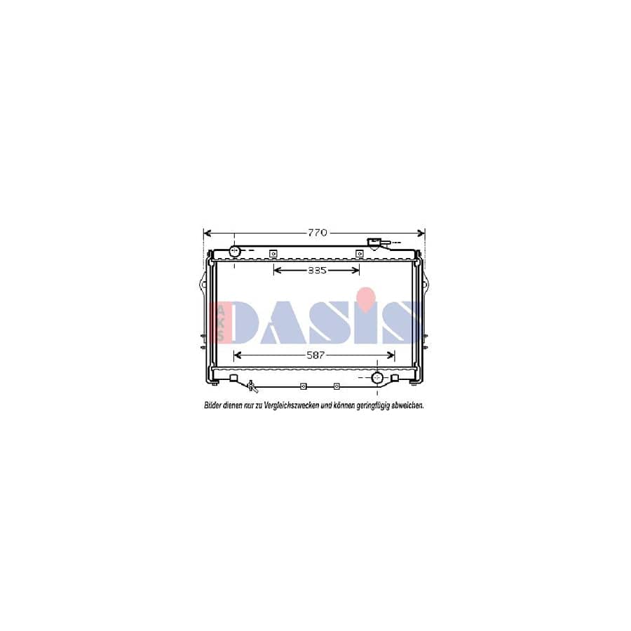 AKS Dasis 210179N Engine Radiator For Toyota Land Cruiser 80 (J80) | ML Performance UK