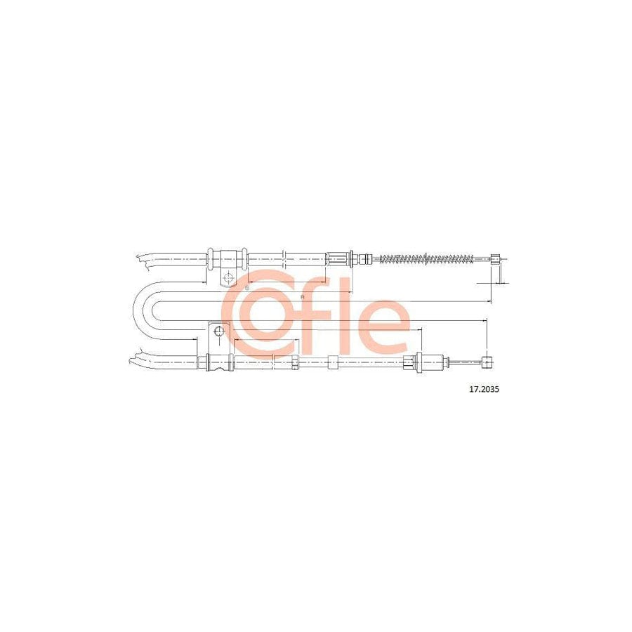 Cofle 92.17.2035 Hand Brake Cable