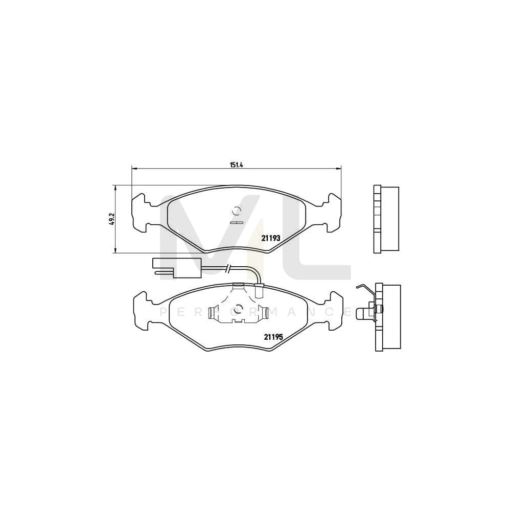 Brembo P 23 039 Brake Pad Set | ML Performance Car Parts