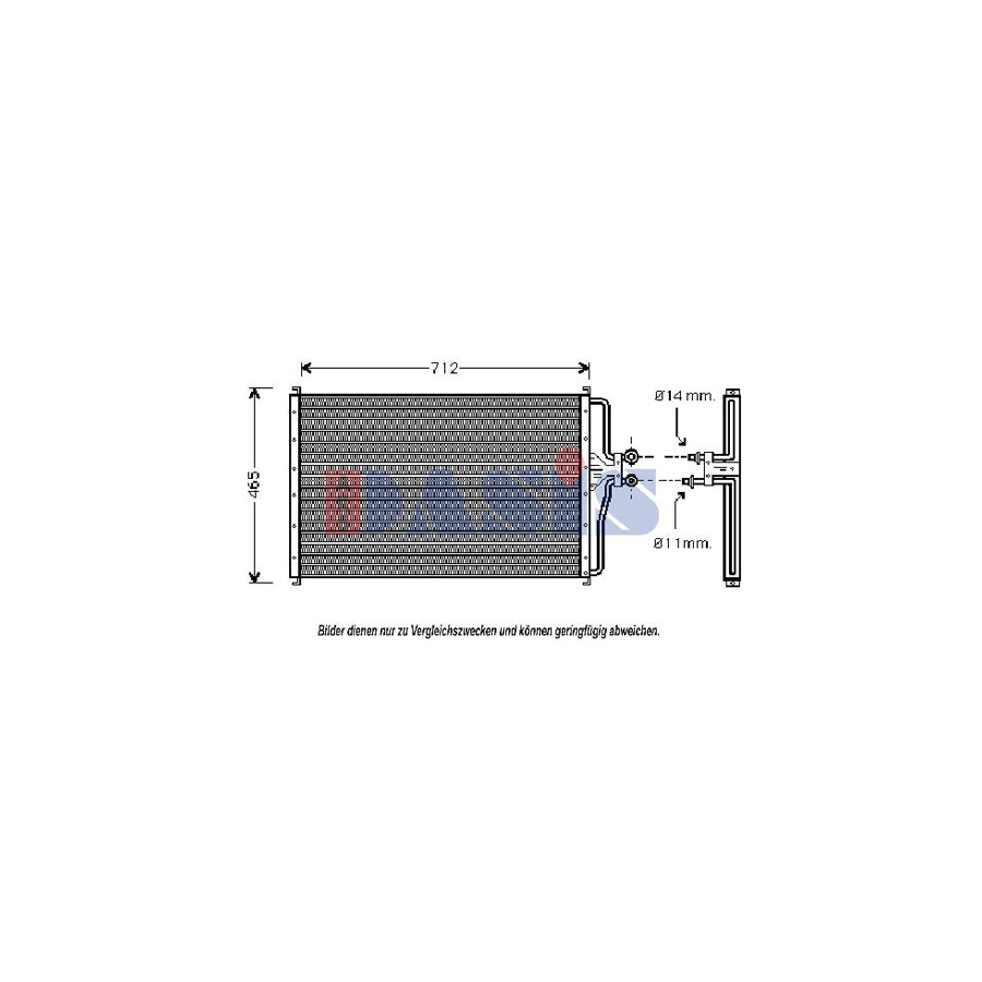 AKS Dasis 092017N Air Conditioning Condenser For Ford Usa Crown Victoria I (En53) | ML Performance UK