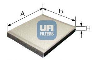 UFI 53.051.00 Pollen Filter For Nissan Micra Ii Hatchback (K11)