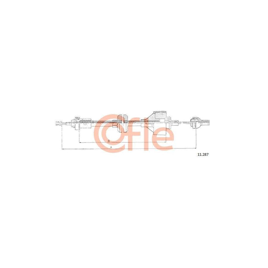 Cofle 92.11.287 Clutch Cable