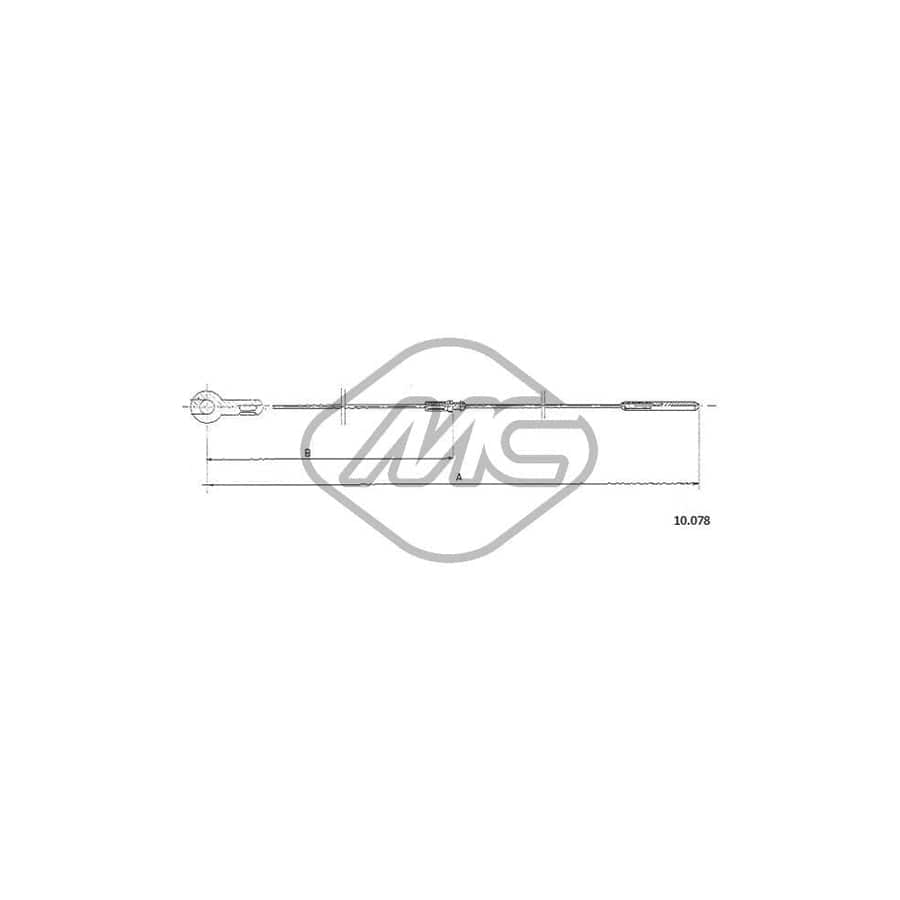 Metalcaucho 83806 Throttle Cable for VW TRANSPORTER | ML Performance UK Car Parts