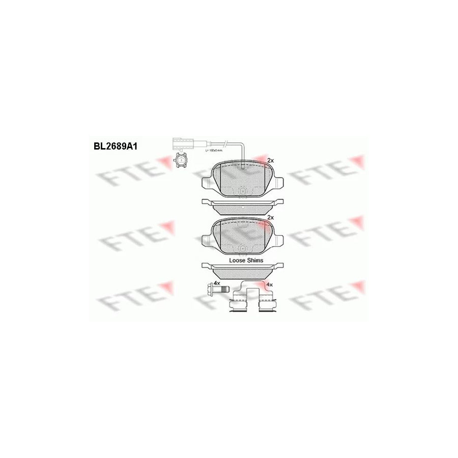 Fte BL2689A1 Brake Pad Set | ML Performance UK Car Parts