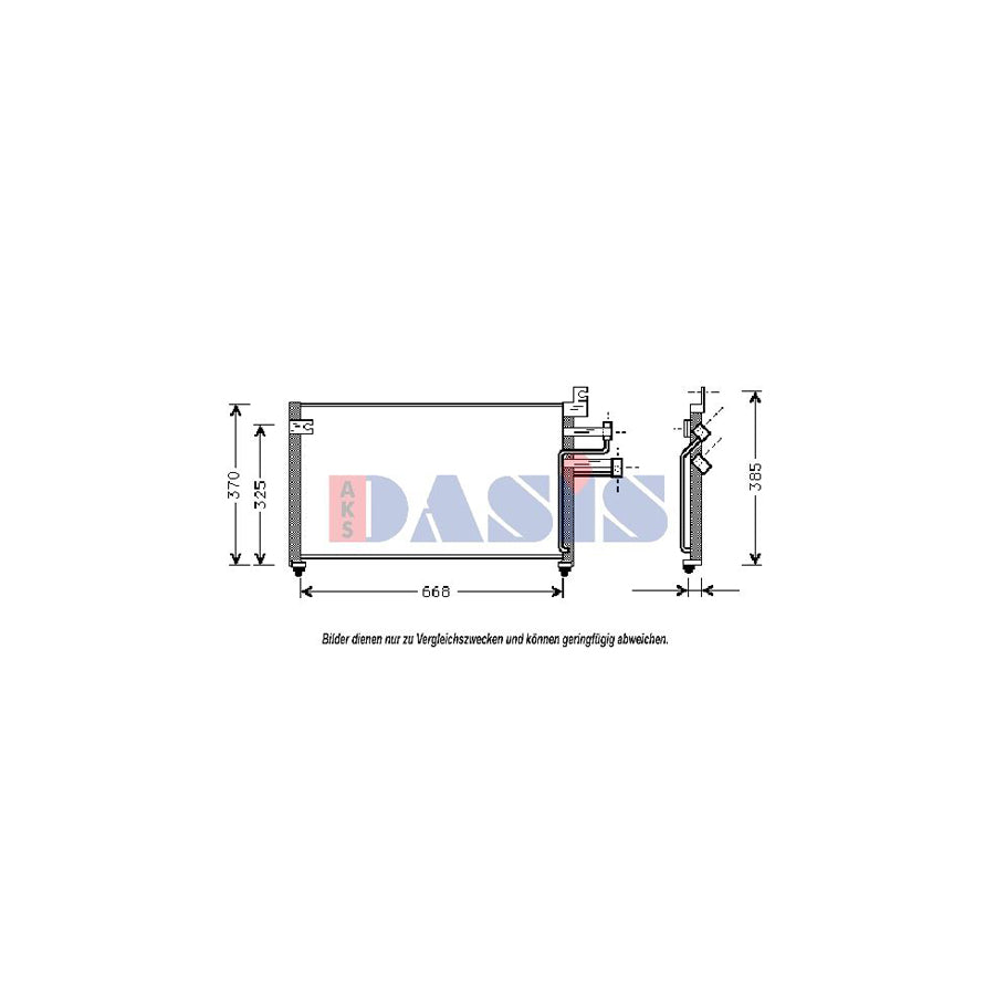 AKS Dasis 562130N Air Conditioning Condenser For Hyundai Santamo | ML Performance UK