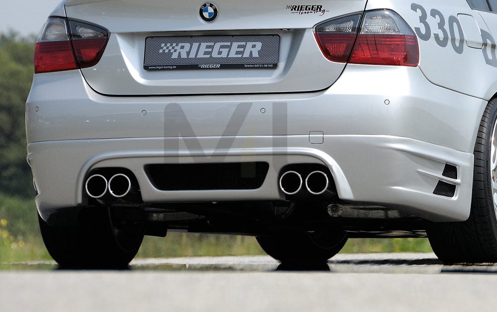 Rieger 00053407 BMW 3 Series E90 E91 Rear Diffuser 1 | ML Performance UK Car Parts