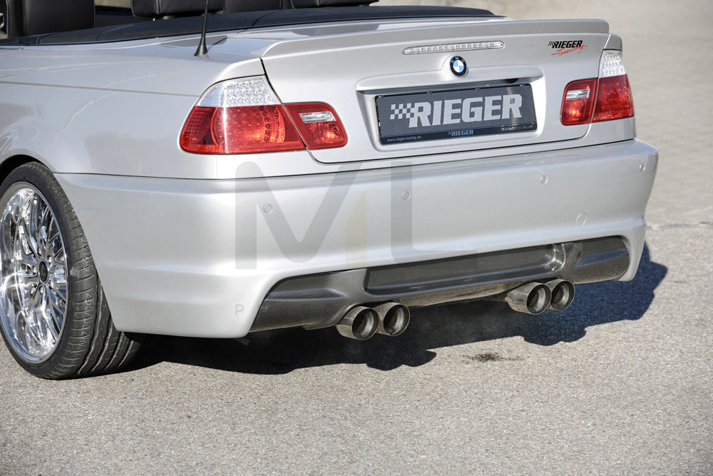 Rieger 00050251 BMW 3 Series E46 Rear Bumper 1 | ML Performance UK Car Parts