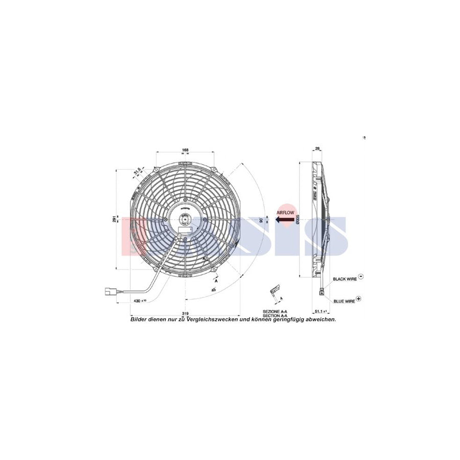 AKS Dasis 870214N Fan, Radiator | ML Performance UK