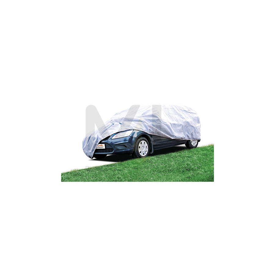 CARPASSION 10024 Car cover full-size, M 385x150 cm, Grey | ML Performance Car Parts