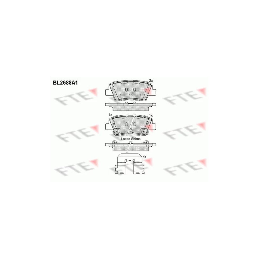 Fte BL2688A1 Brake Pad Set | ML Performance UK Car Parts