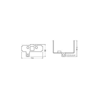 OSRAM  Ledfog101 Inf M Holder Fog Light | ML Performance