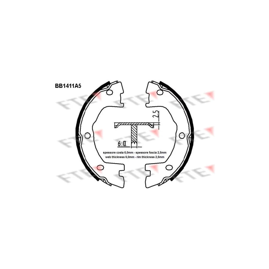 Fte 9100144 Handbrake Shoes | ML Performance UK Car Parts