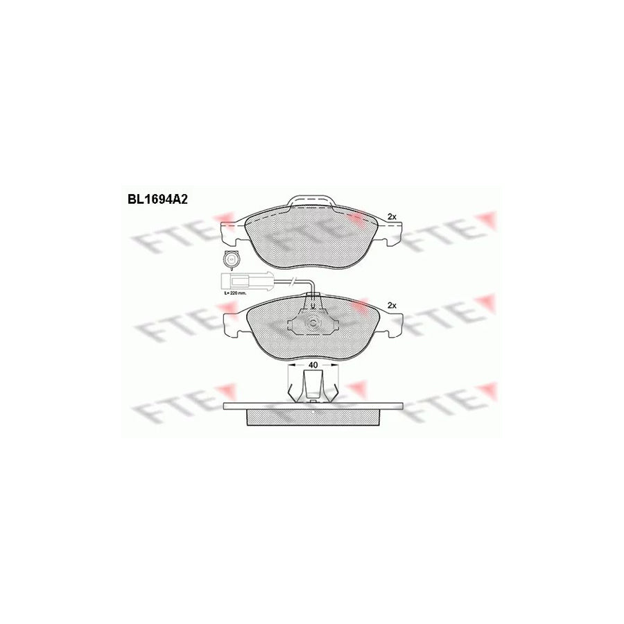 Fte 9010304 Brake Pad Set | ML Performance UK Car Parts