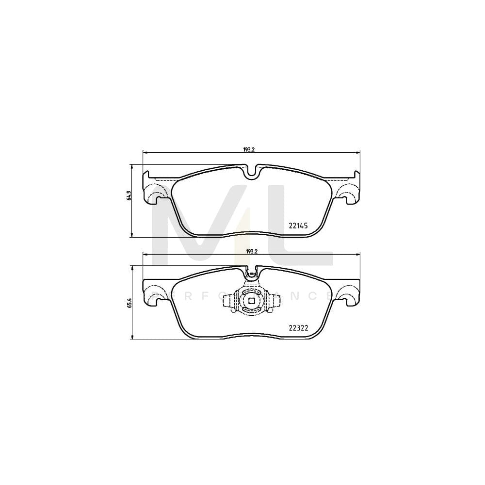 Hella 8DB 355 024-741 Brake Pad Set Prepared For Wear Indicator | ML Performance Car Parts