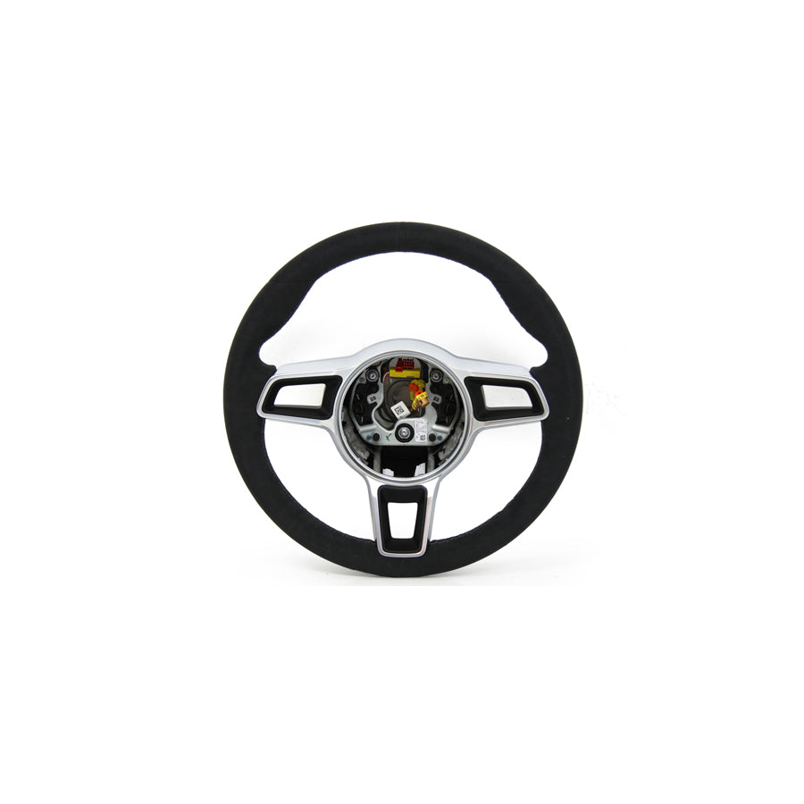 Genuine Porsche Steering Wheel Black Alcantara / Platinum Grey Porsche Cayman Gt4 | ML Performance UK Car Parts