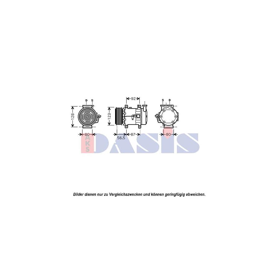 AKS Dasis 851429N Compressor, Air Conditioning | ML Performance UK