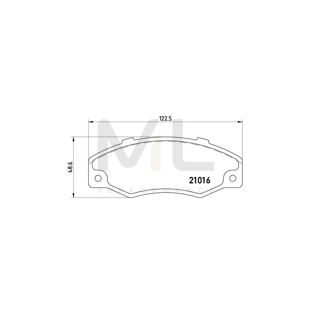 Brembo P 68 016 Brake Pad Set For Renault 21 | ML Performance Car Parts