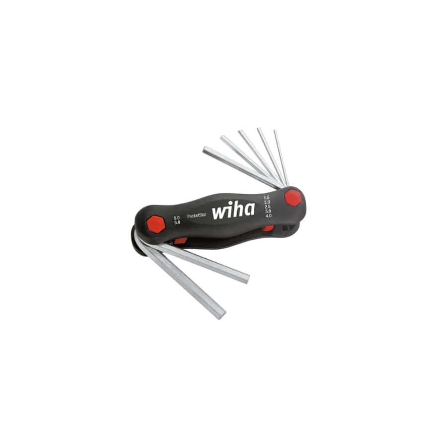 Wiha WHA23037 PocketStar Hex Key Set, 7 Piece (1.5-6mm) | ML Performance UK