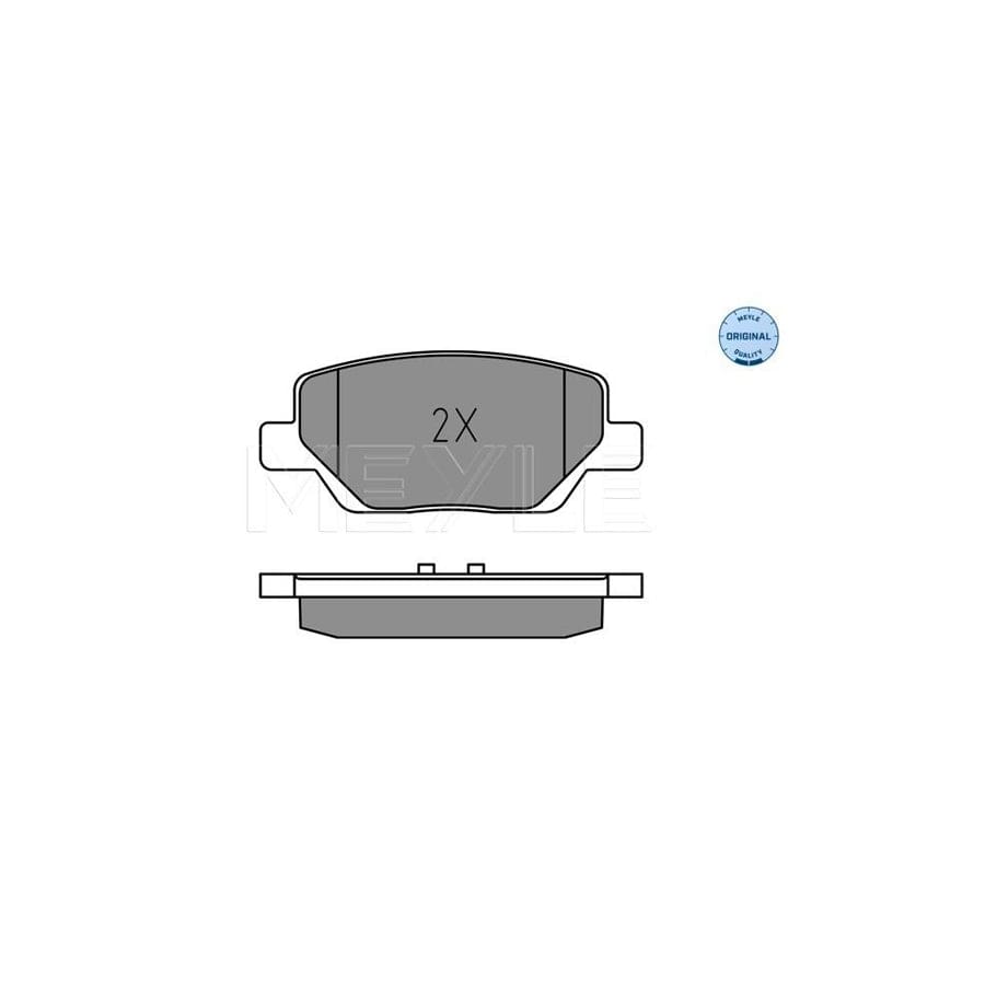 Meyle 025 224 4918 Brake Pad Set For Fiat Tipo