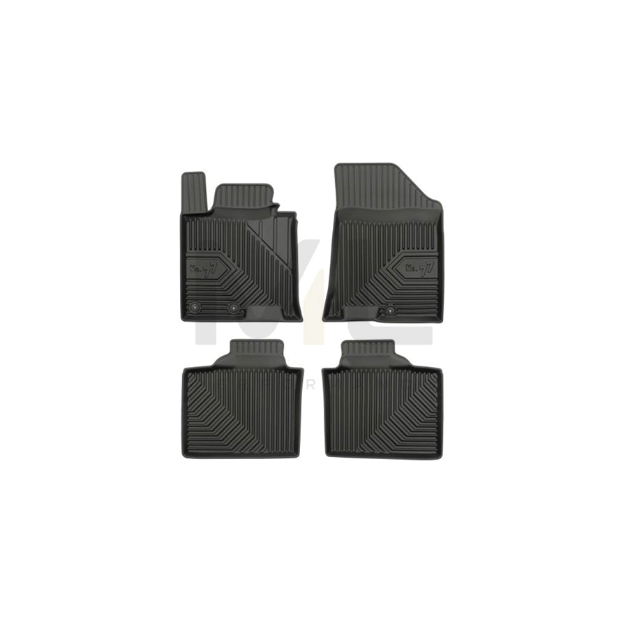 FROGUM Tailored 77409194 Floor mat set for HYUNDAI i40 Elastomer, Front and Rear, Quantity: 4, Black | ML Performance Car Parts