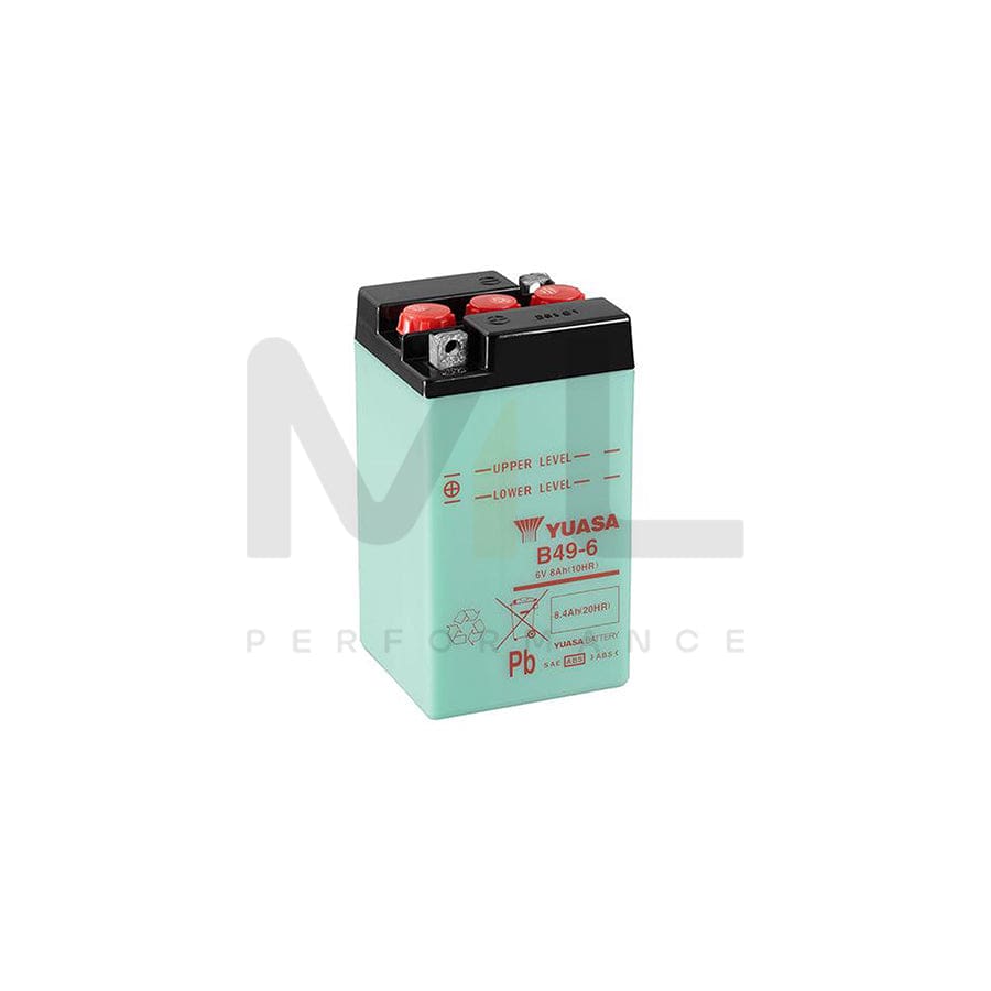 Yuasa B49-6 6v Motorbike & Motorcycle Battery | ML Performance UK Car Parts