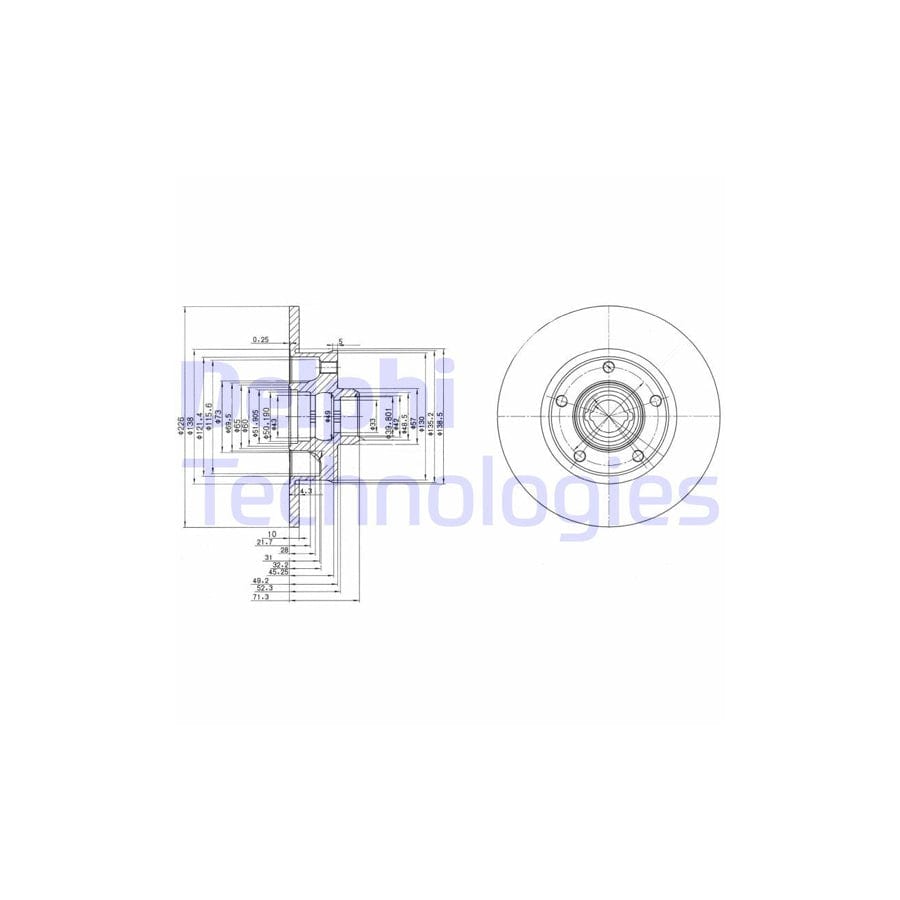 Delphi Bg2714 Brake Disc