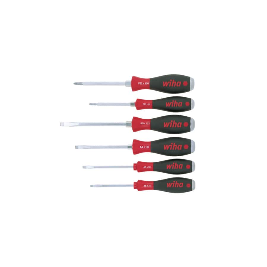 Wiha WHA21251 SoftFinish® SL/PZ Hex Blade Screwdriver Set, 6 Piece | ML Performance UK